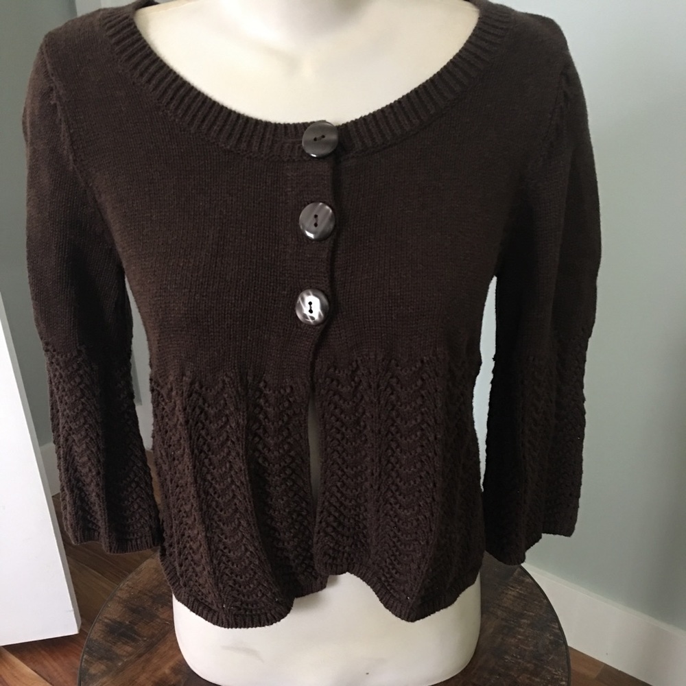 Brown cardigan/shrug